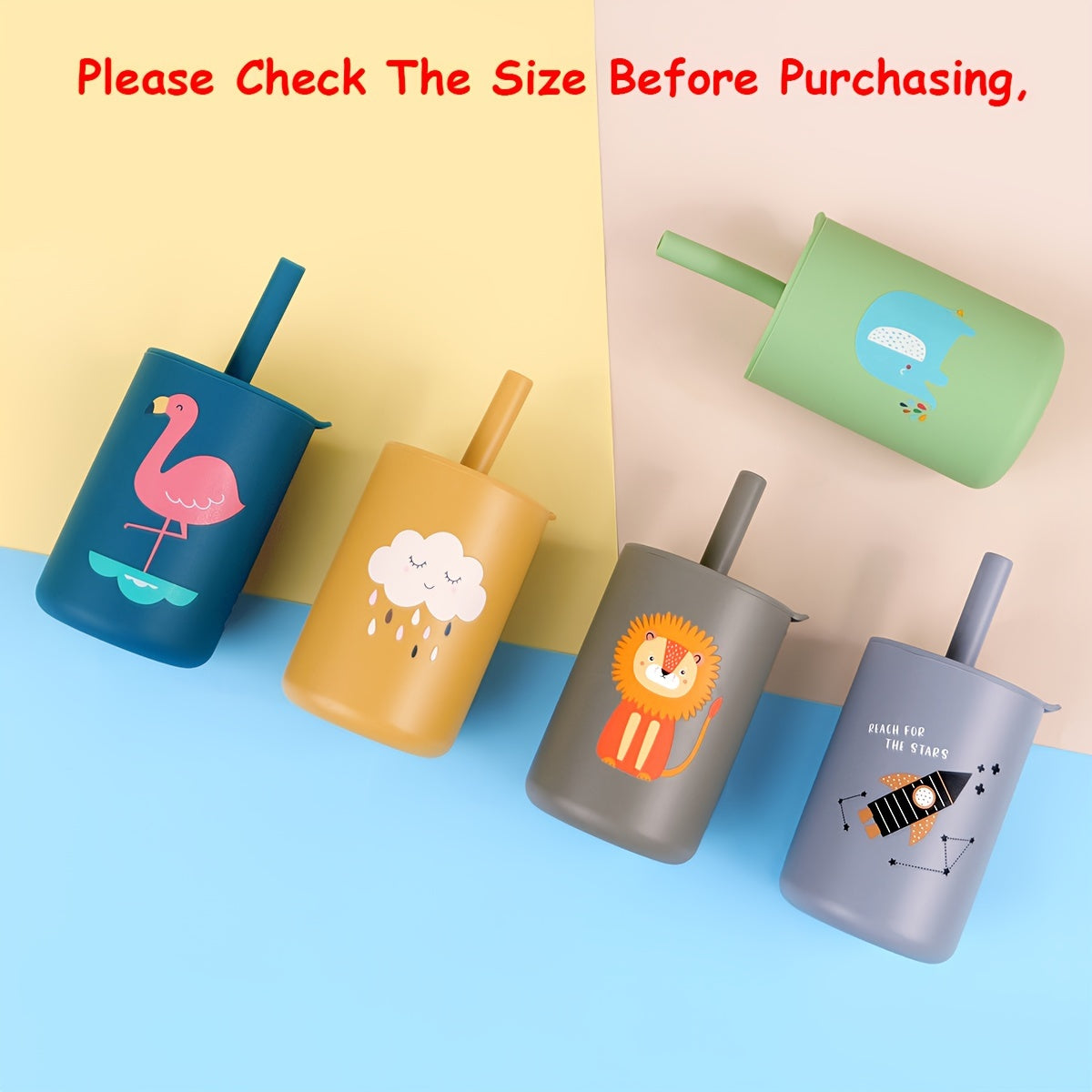 Silicone Unbreakable Sippy Cup for Kids with Easy Grip for Outdoor Use