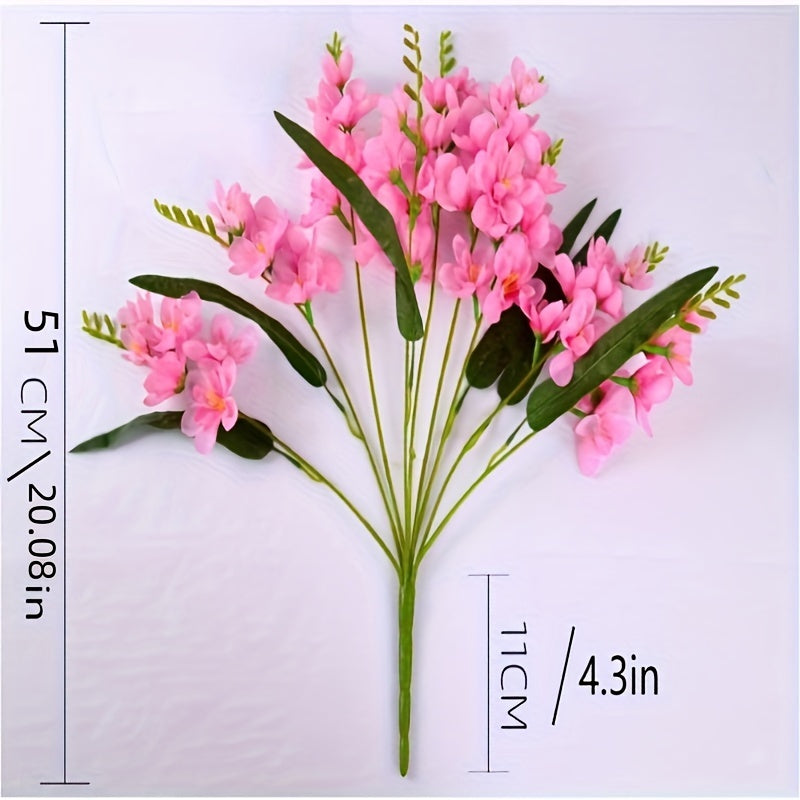 Стильный стебель орхидеи Фаленопсис 59,94 см - Идеально для свадеб, вечеринок и домашнего декора | Горшок не включен.