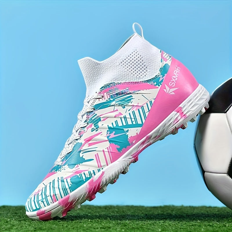 Boys Casual Soccer Cleats All-Season Low Top Fabric Upper Rubber Sole