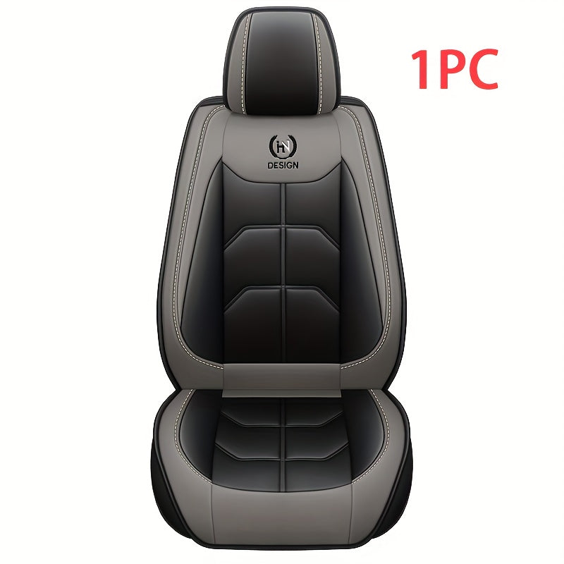 Universal Faux Leather Car Seat Cover for Front Seats, Hand Washable