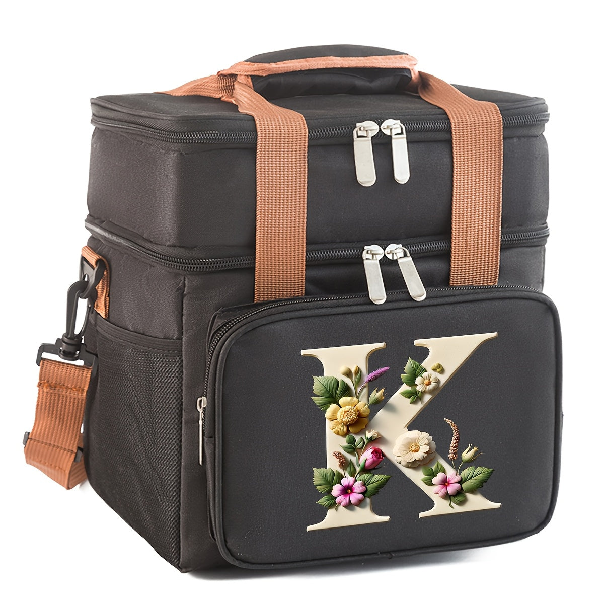 Insulated Lunch Bag Durable Oxford Cloth Portable Food Cooler for Camping Picnics