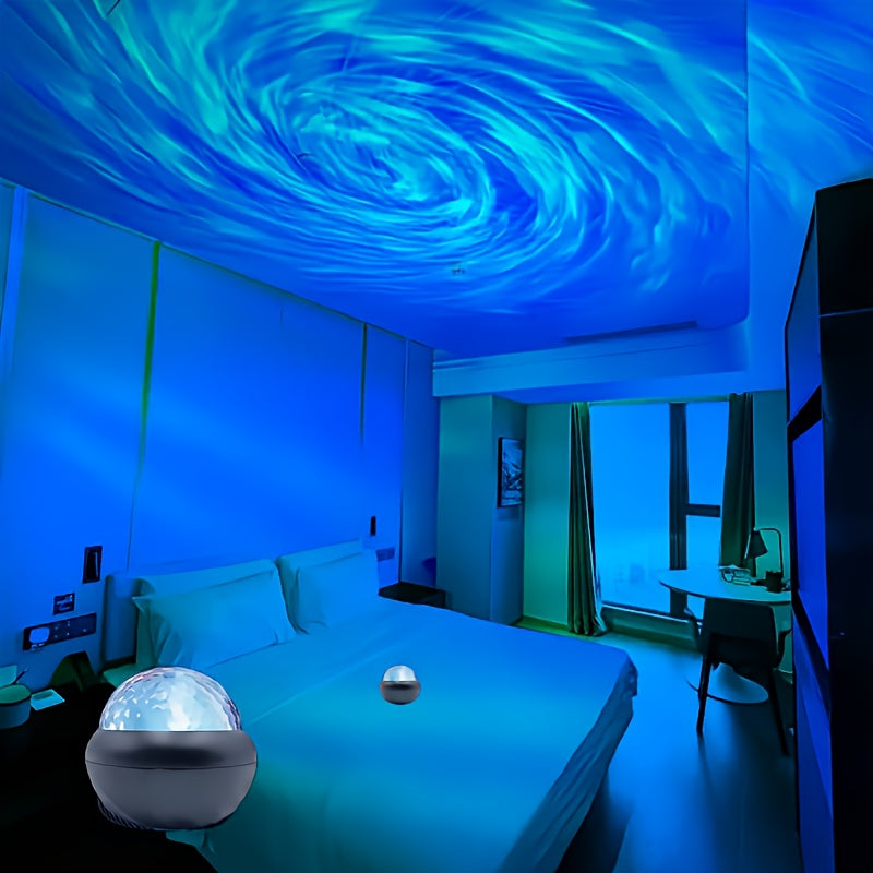 LED Nightlight with Adjustable Color-Changing Circular Spotlight for Bedrooms Weddings Holidays and Travel