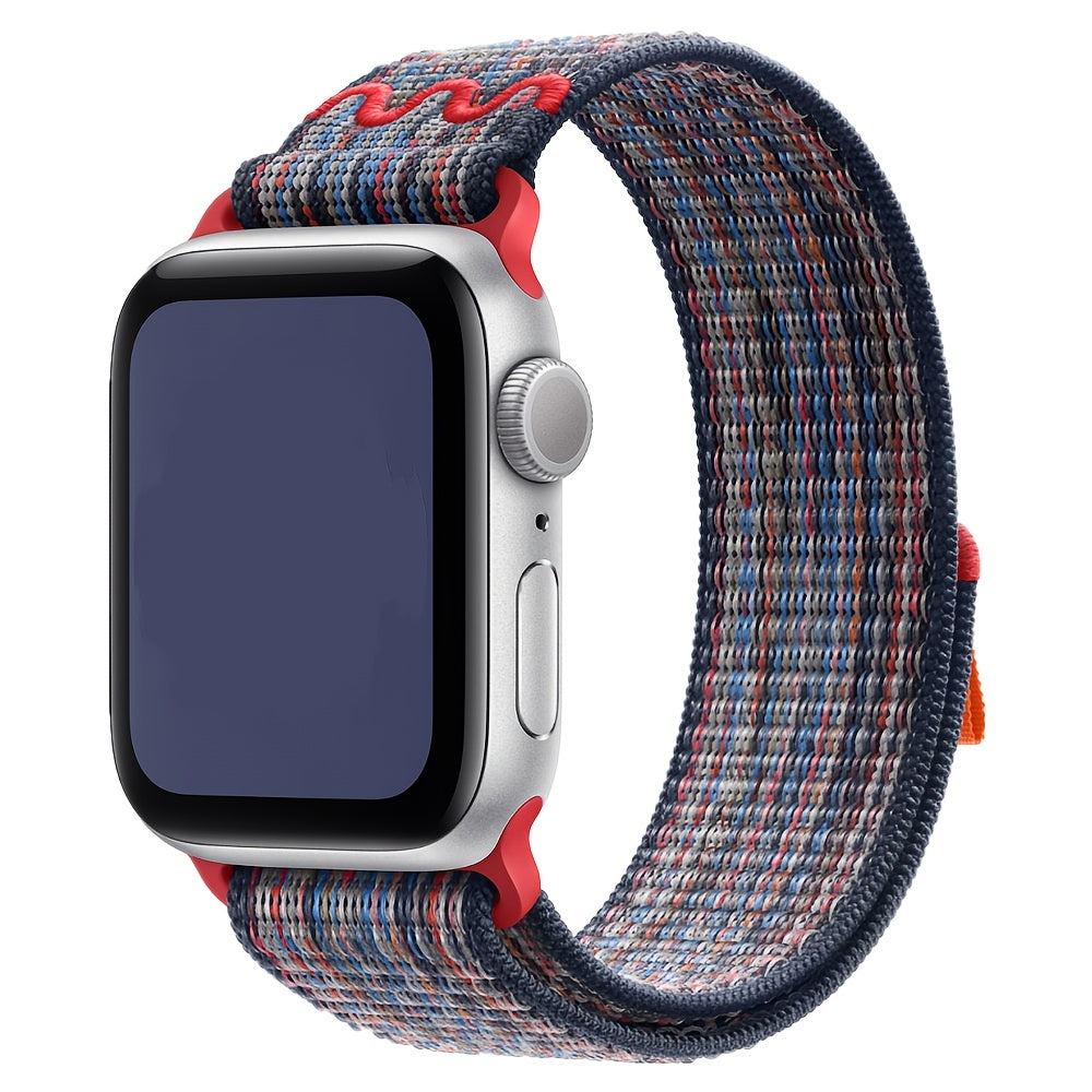 Nylon Elastic Solo Loop Strap for Apple Watch Series 1-10 Adjustable Sport Wristband for Men and Women