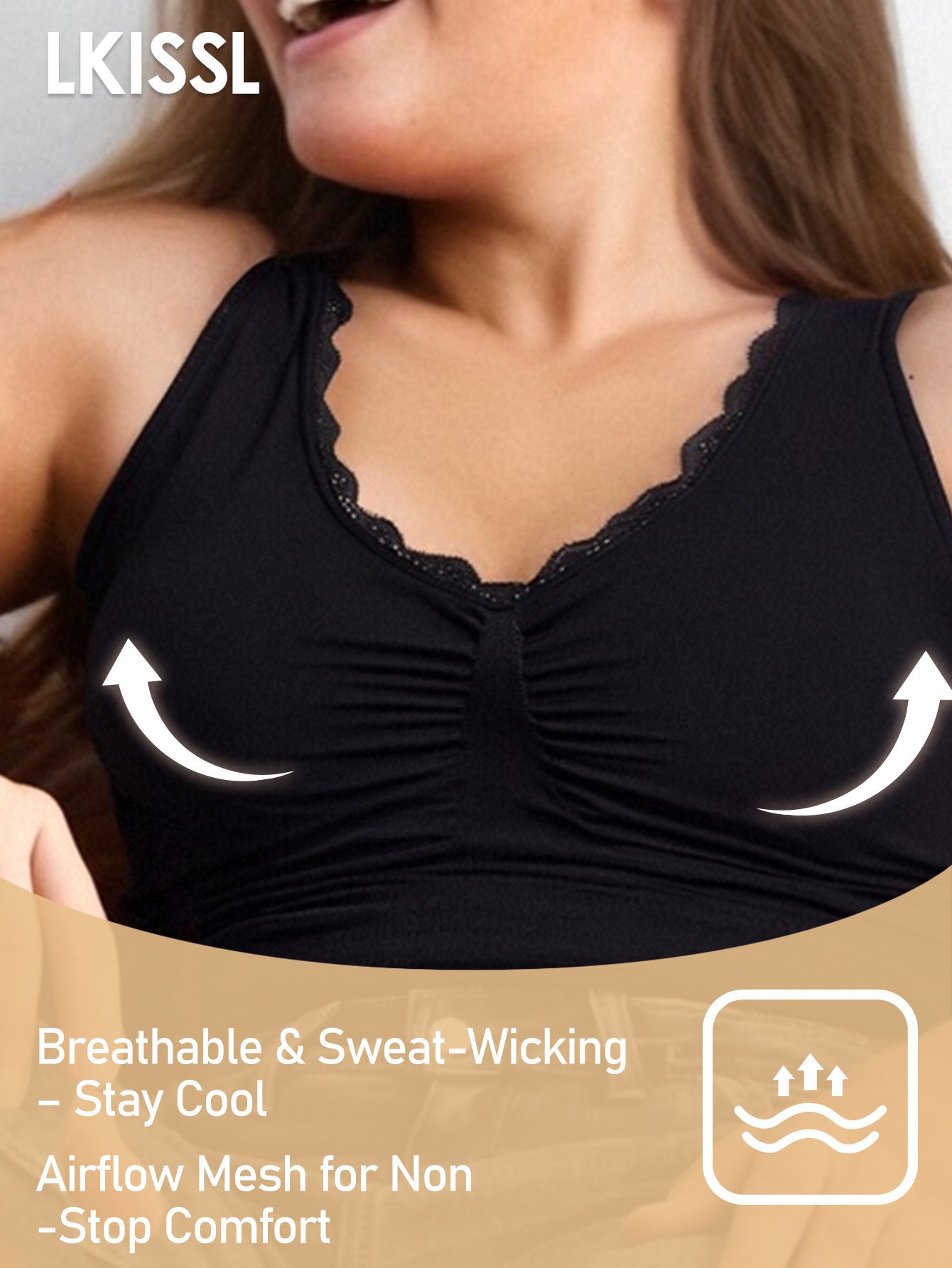 Plus Size Seamless Post-Surgery Bra Full Coverage Wide Band Comfortable