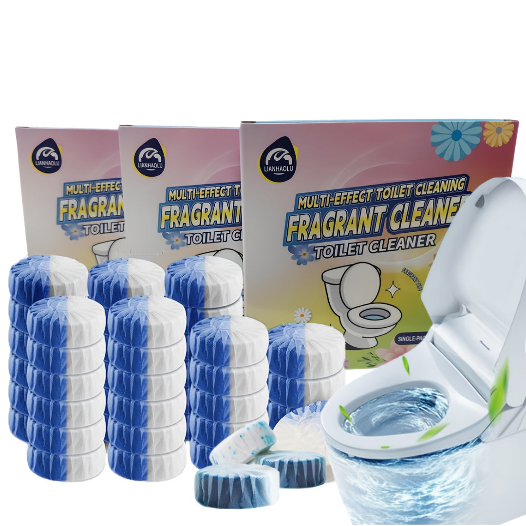 Blue and White Bubble Gel Toilet Cleaner Set 1-10L Concentrated Sodium Bicarbonate