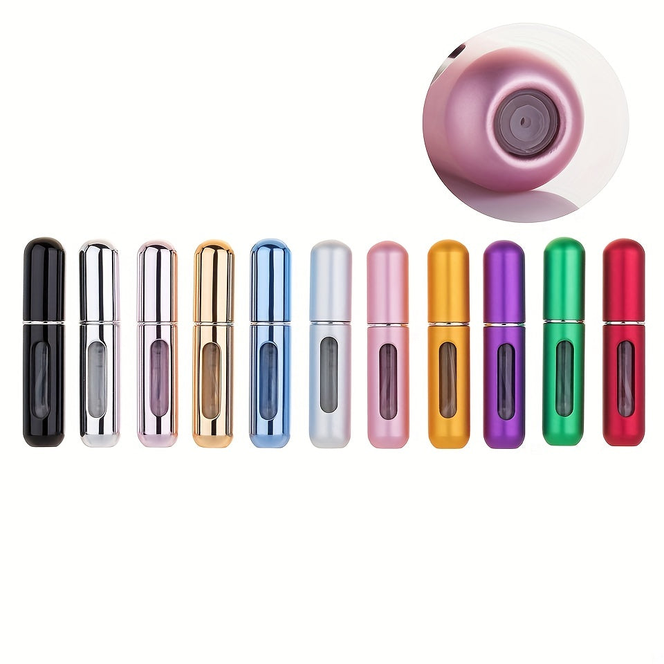 Refillable Aluminum Perfume Atomizer Spray Bottle for Travel and Car Use