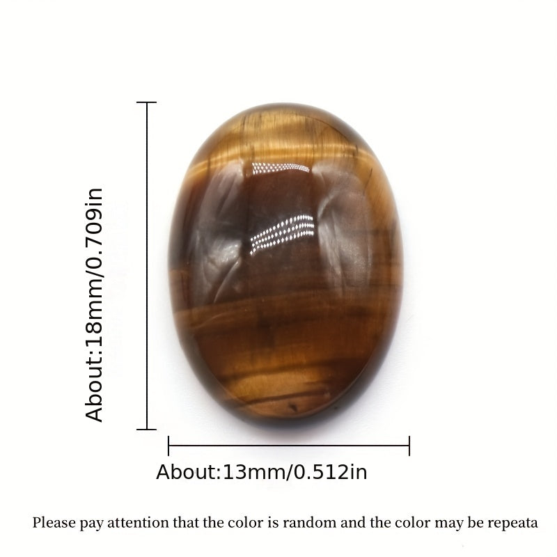 20 Pieces Natural Semi-Precious Oval Stone for Home Decor