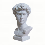 White Resin Greek Bust Sculpture 7cm Decorative Home Office Collection