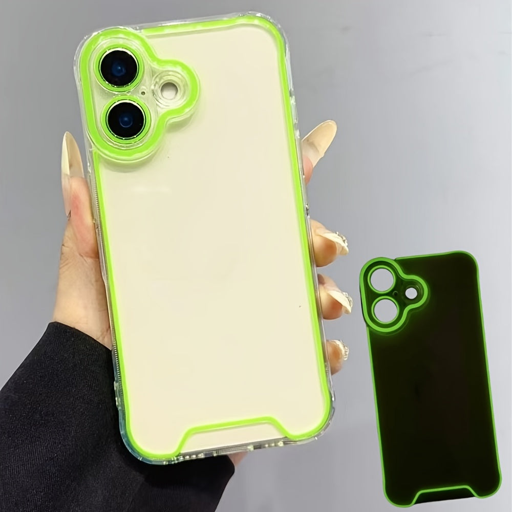 Luminous Clear Silicone Phone Case for iPhone 11-16 Pro Max Plus