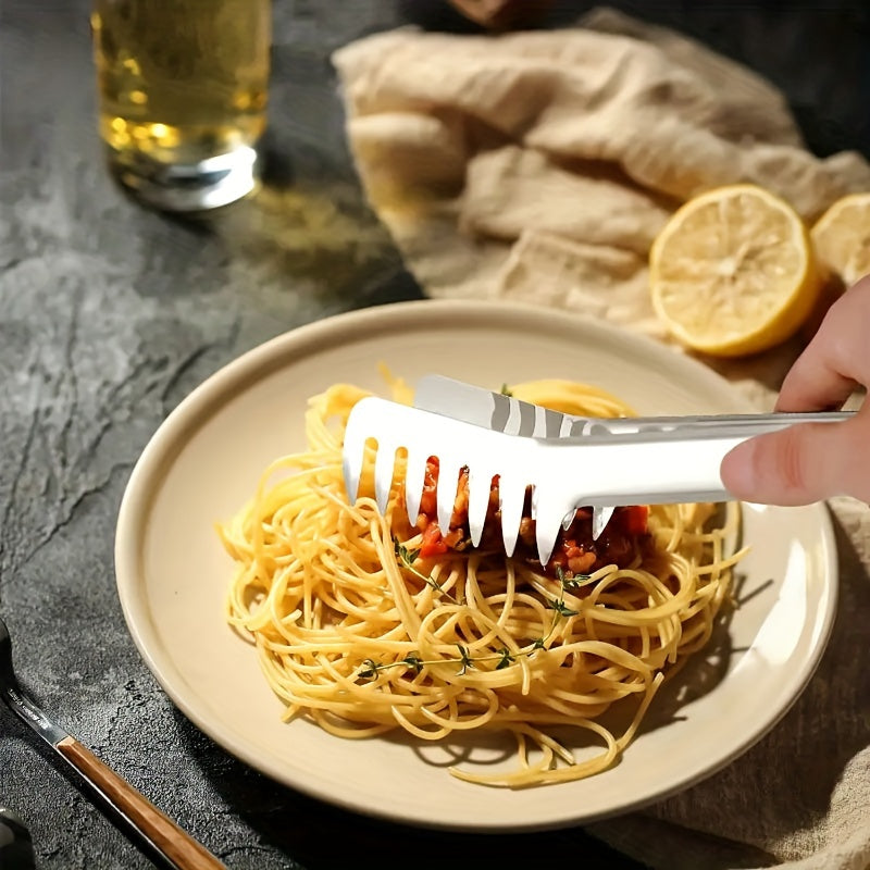 Stainless Steel Pasta Tongs Kitchen Utensils for Restaurant and Home Use