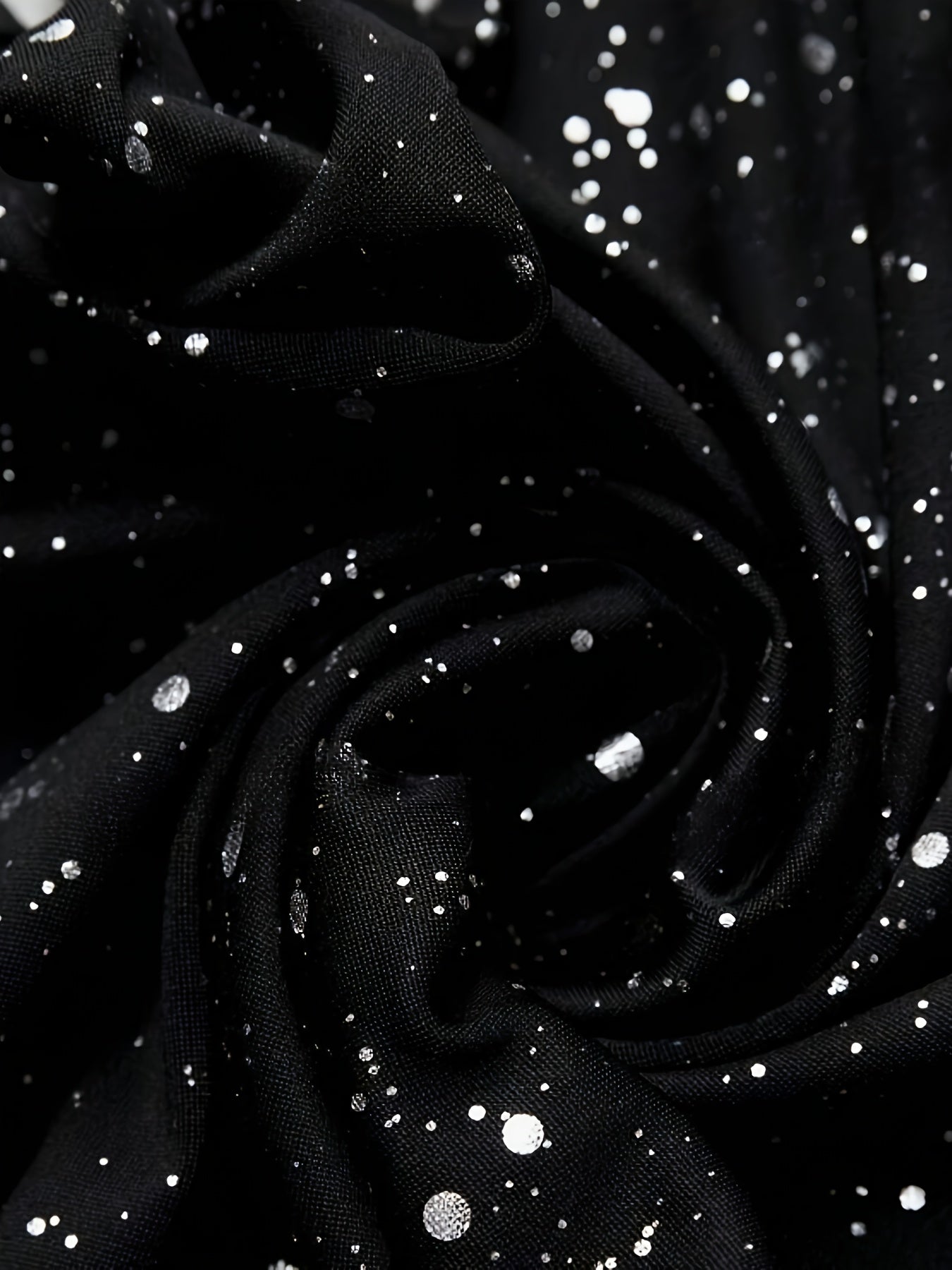 Брюки-клеш большого размера, повседневные, полиэстеровое трикотажное, с пайетками, вставки, для всех сезонов