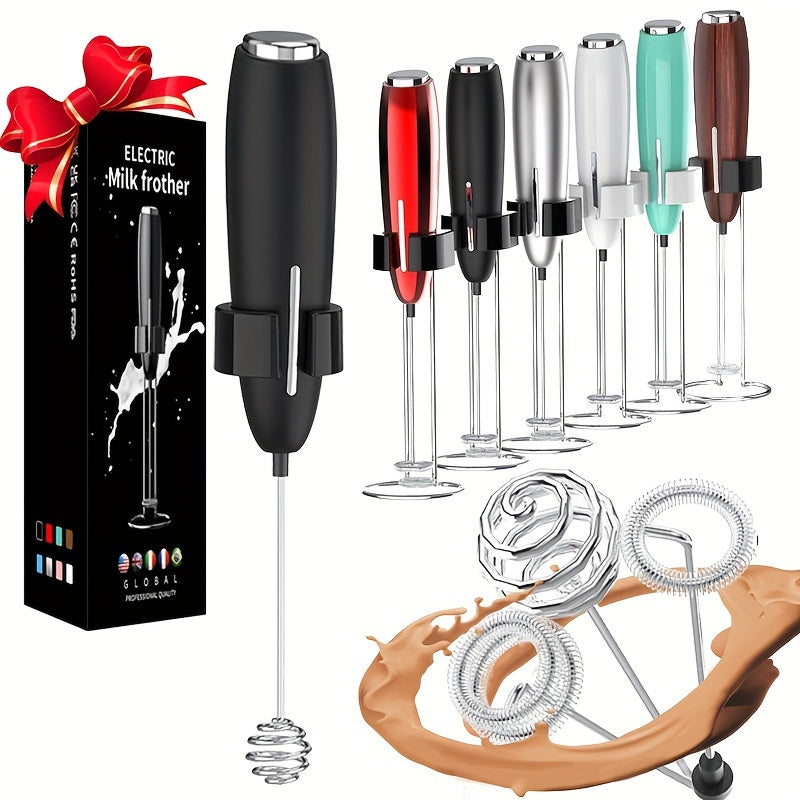 Espumador de leche de mano operado por batería para café y capuchinos