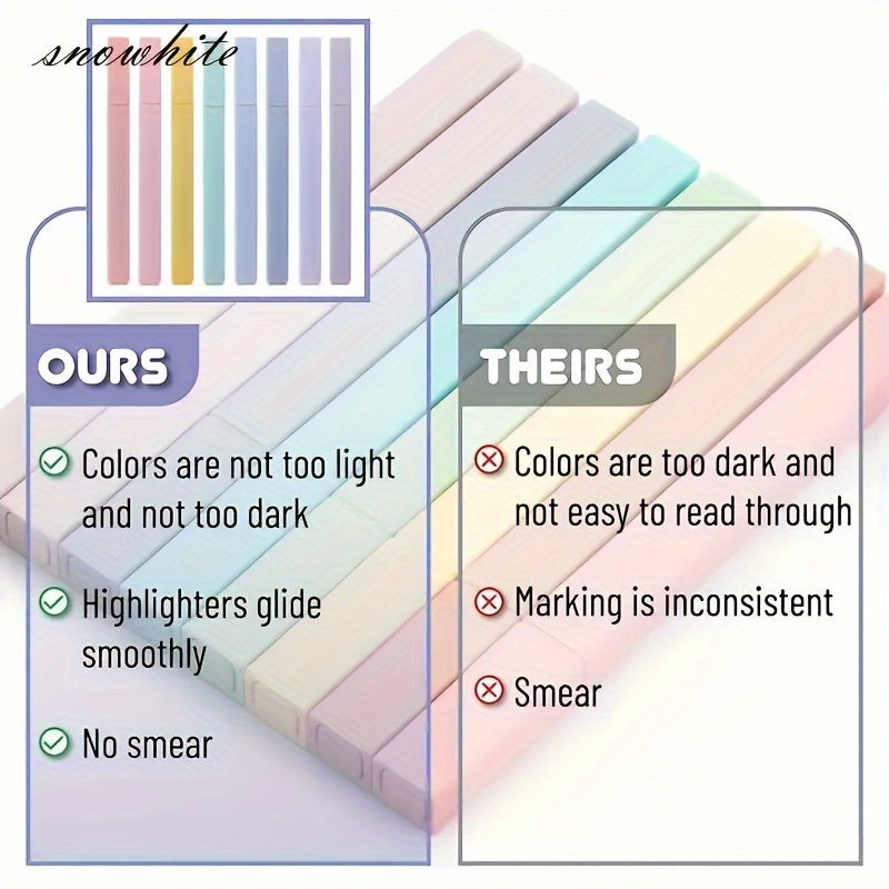 Pastel yuqori belgilovchi qalamlar to'plami, 4 ta yumshoq rangli markerlar bilan, Muqaddas Kitobni o'rganish va jurnal yozish uchun ideal. Qaytmas yoki tarqalmaydi, maktab jihozlari yoki sovg'alar uchun mukammal. 14 yoshdan oshganlar uchun mos.