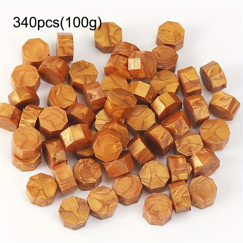 340pcs 100g Octagonal Sealing Wax for Gift Boxes Envelopes DIY Sealing