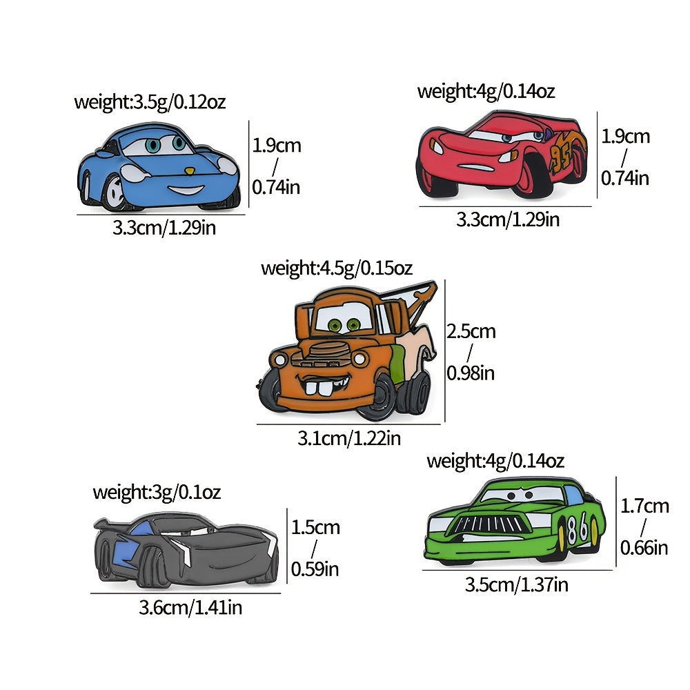 Bolalar va kattalar uchun 6 ta emal pinlar to'plami, multfilm hayvonlari mater broochlari, sumkalar va kiyimlar uchun