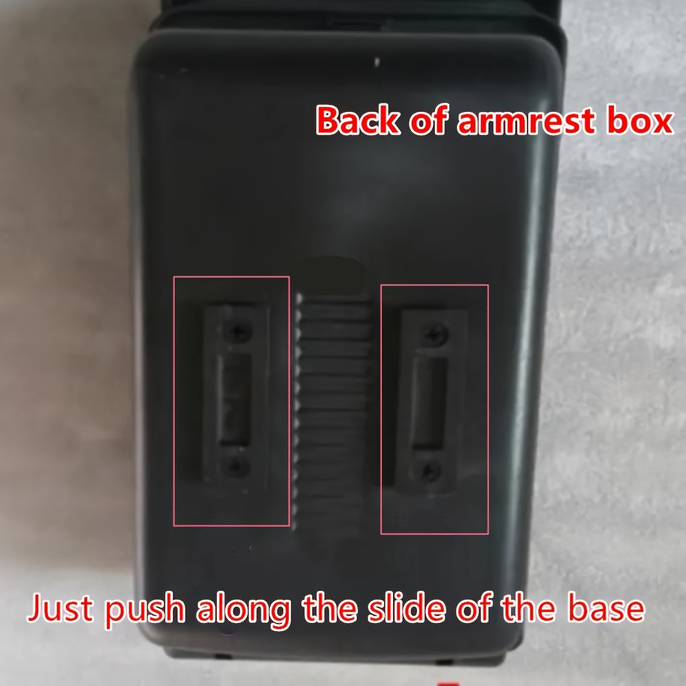 Car Interior Center Console Armrest Storage Organizer ABS No Drill