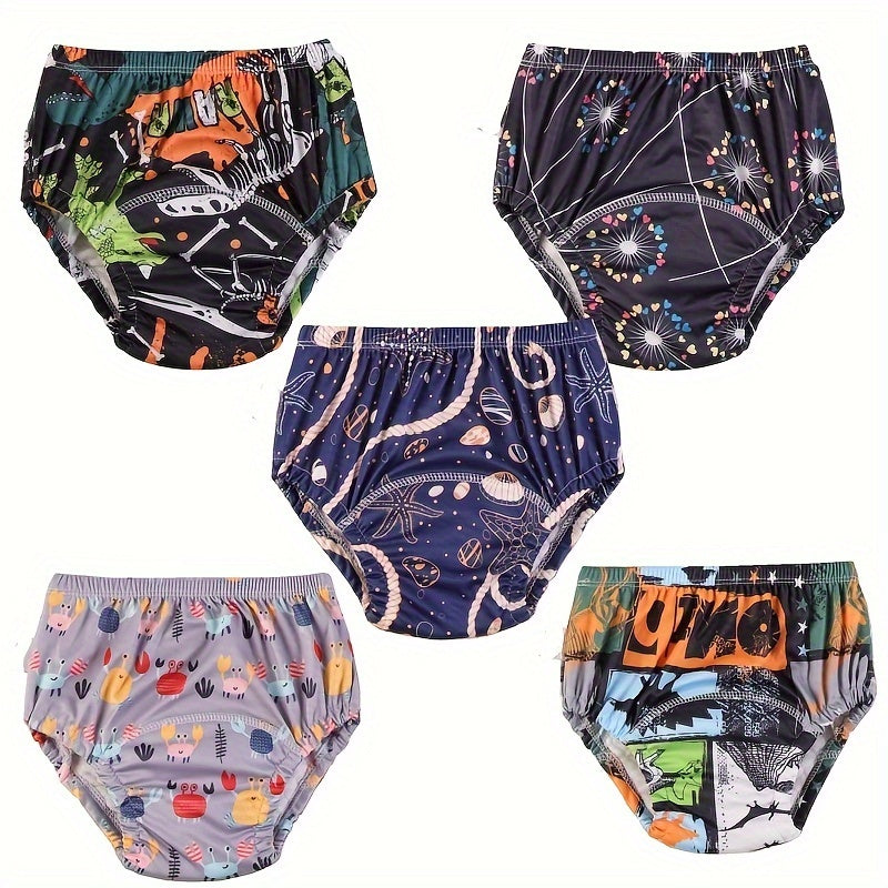 Training Diapers for Boys and Girls 4/5 Pack Breathable Polyester Knit Fabric