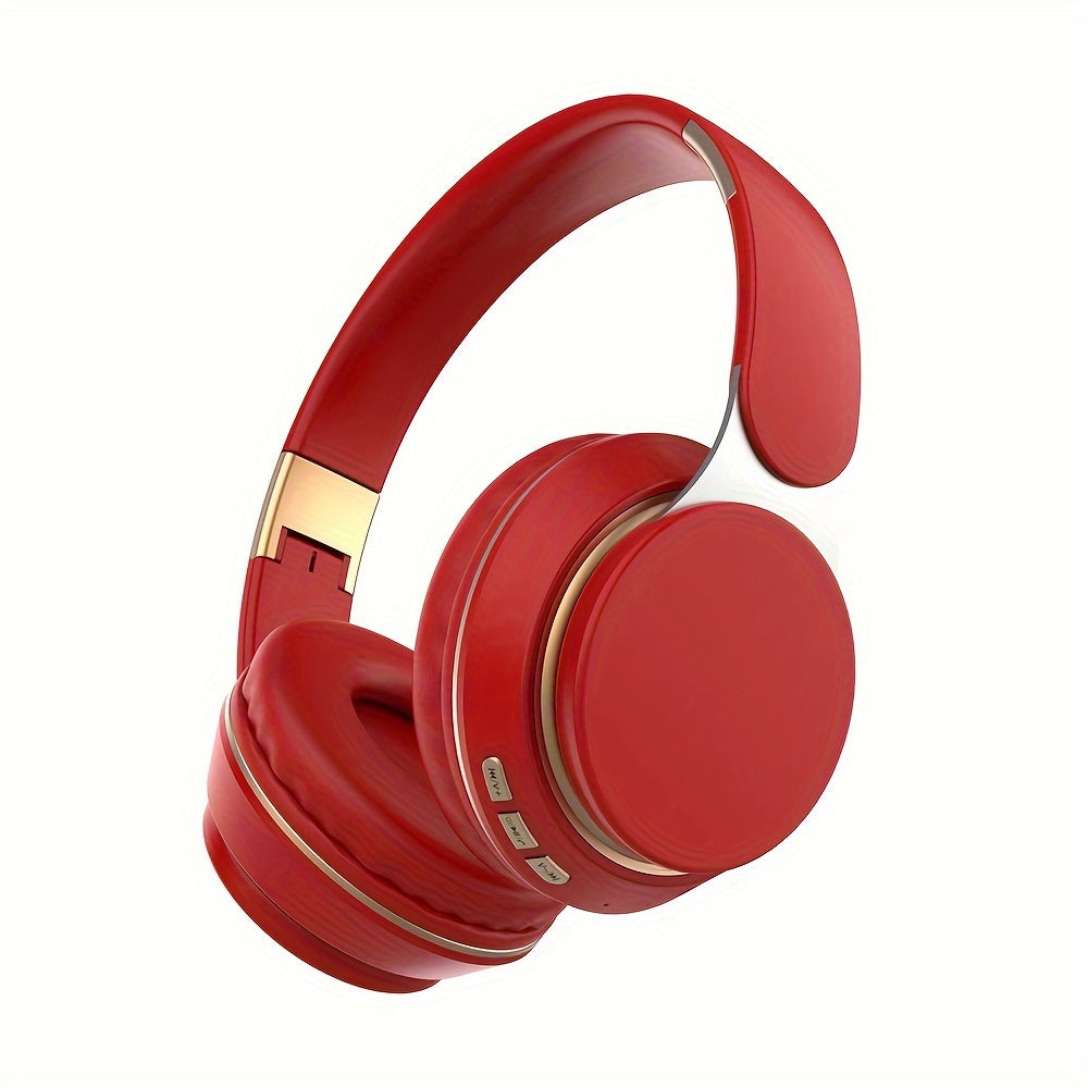 Wireless Over-Ear Bluetooth 5.0 Noise-Cancelling Headphones with Microphone Foldable