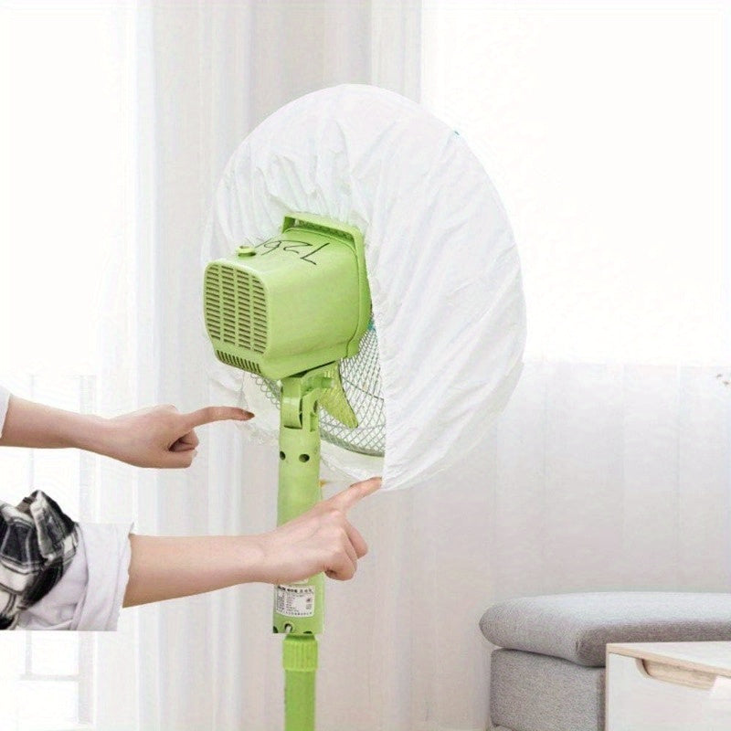 Set of 2 PEVA Fan Dust Covers 50cm Machine Washable All-Season Fan Filter Protectors