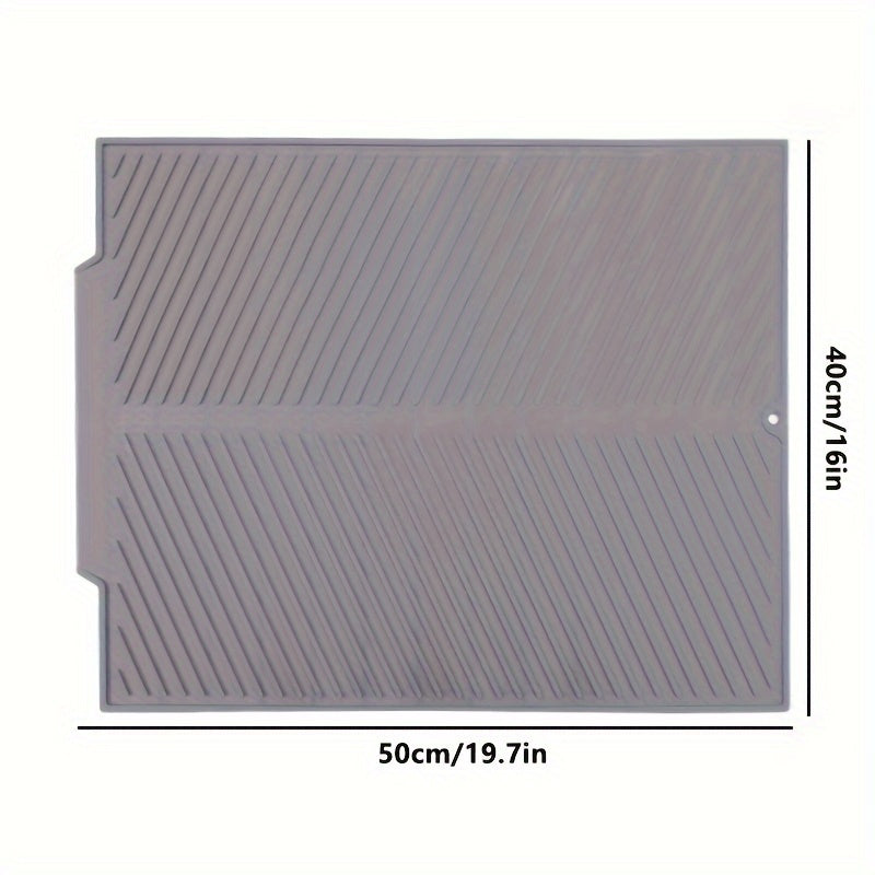 Large Silicone Dish Drying Pad Heat-Resistant Absorbent Countertop Mat