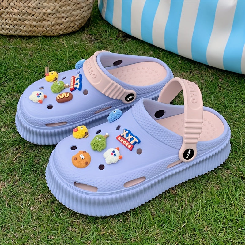 Women's Hollow-Out Slide Sandals EVA Non-Slip Animal Cartoon Summer Spring