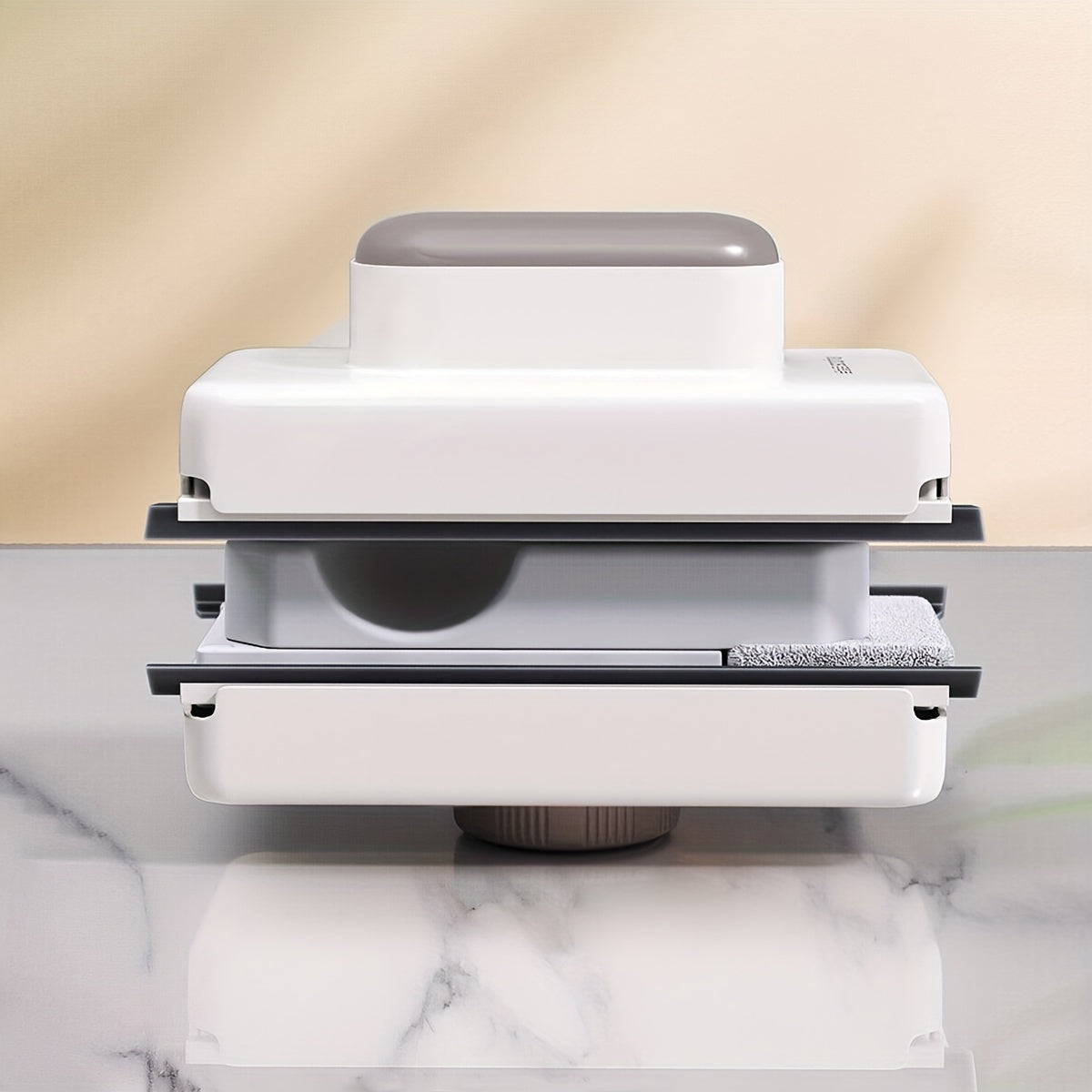 Magnetic Double-Sided Window Cleaner with Safety Accessory for All Glass Surfaces