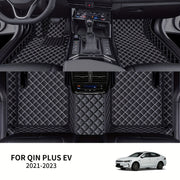 Car Floor Mat Waterproof Dustproof PU Leather for EV 2021-2023