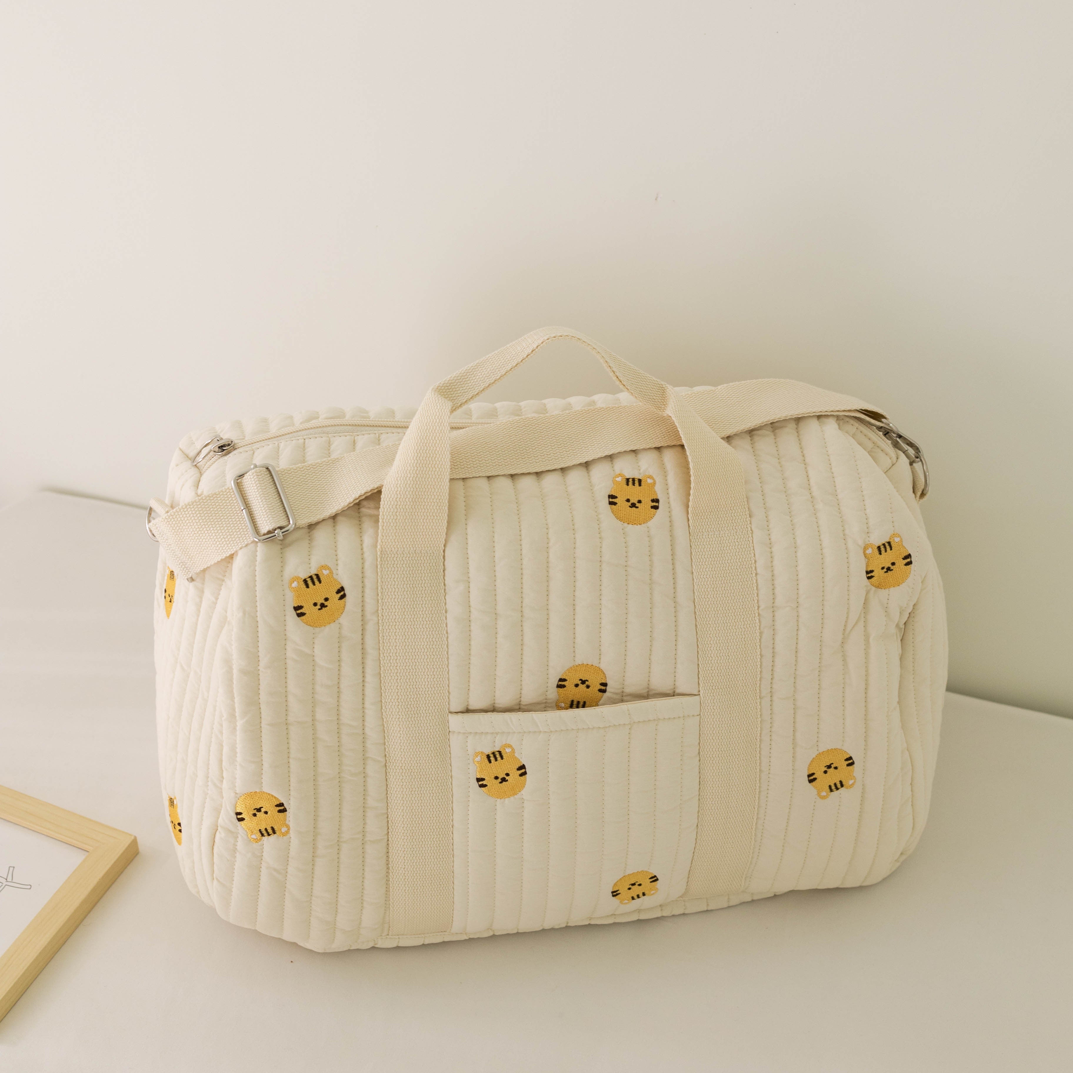 Travel Bag for Women with Elegant Embroidery, Spacious and Convenient