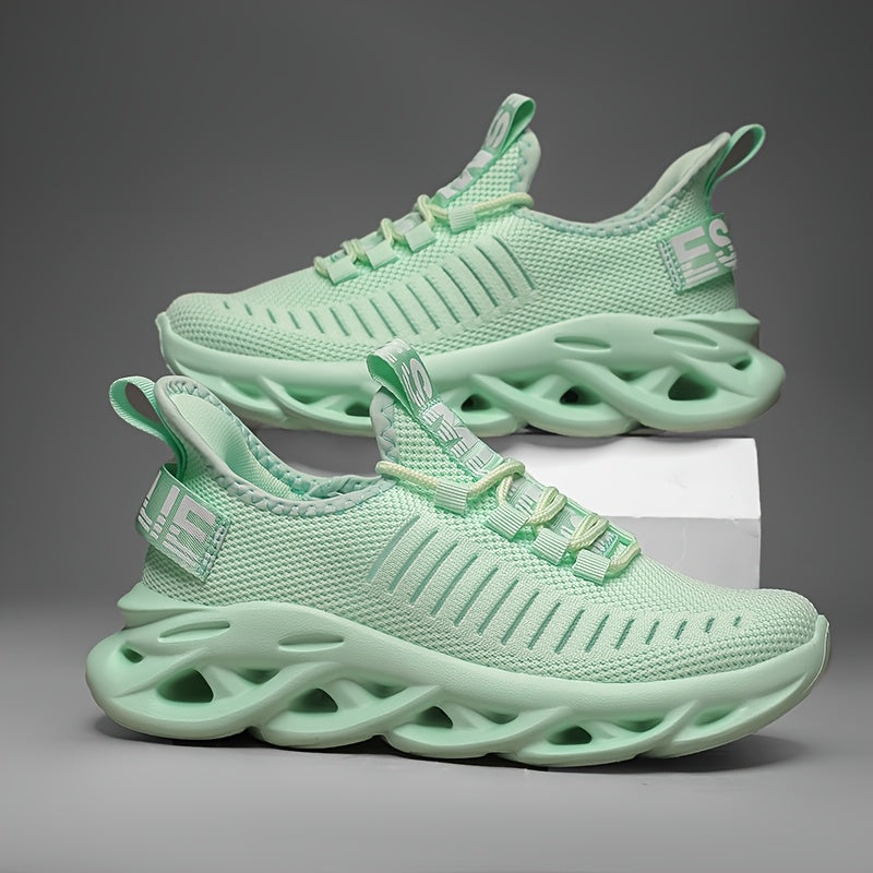 Zapatillas de malla para niños con soporte de arco, suela ligera de EVA, rosa con rayas blancas, para niños y niñas