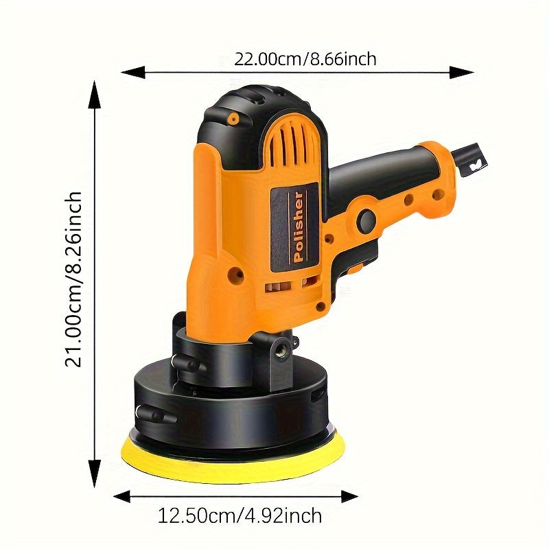 Mini Car Polisher Electric 220V EU Plug Adjustable Power for Car Waxing and Detailing