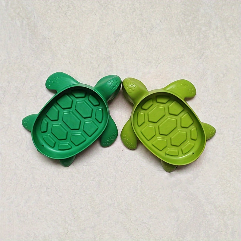 Turtle-Shaped Soap Dish Plastic Drainage Bathroom Accessory