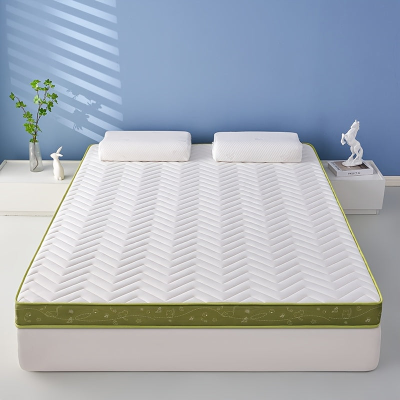 Orthopedic Latex Memory Foam Mattress Topper with Quilted Design Breathable Pressure Relief