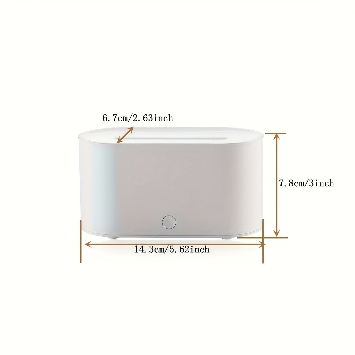 Difusor humidificador de aroma colorido con simulación de llama y temporizador