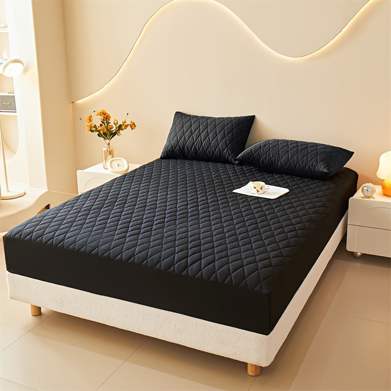 Waterproof Fitted Sheet Dust and Stain Resistant Machine Washable for Bedroom and Hotel