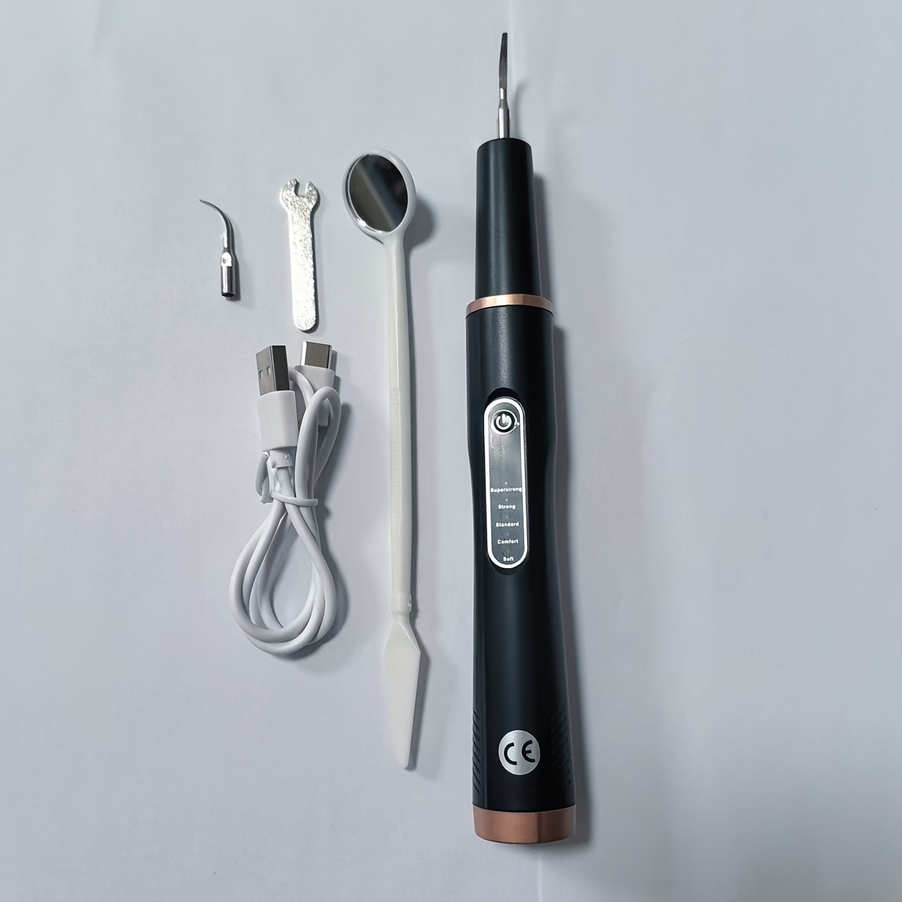 Kit de limpieza dental con luz, removedor de placa recargable por USB