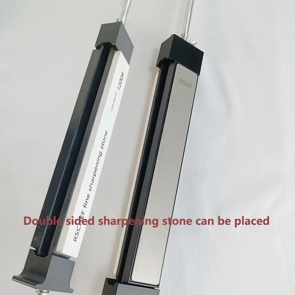 Afilador de ángulo fijo para cuchillos y tijeras Dispositivo de afilado manual Construcción metálica