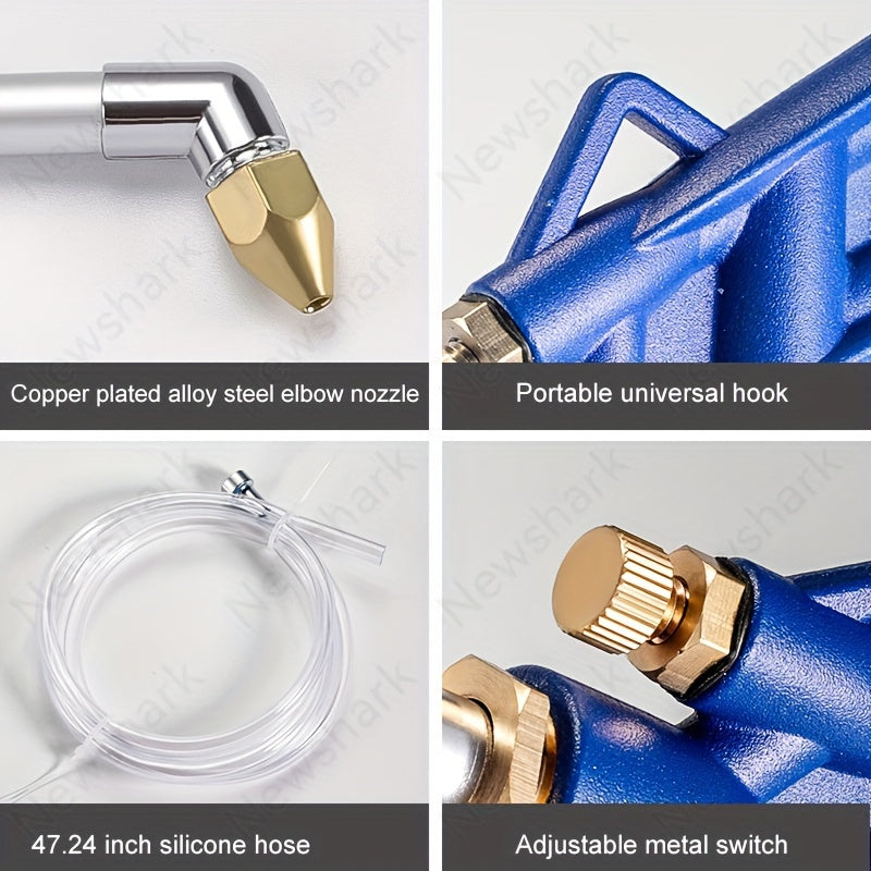 Pistola de agua herramienta de limpieza de coches a alta presión mango de metal cabeza de resina