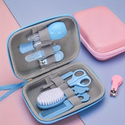 8-Piece Baby Grooming Kit with Nasal Aspirator Nail Clippers and Tweezers for Daily Personal Care