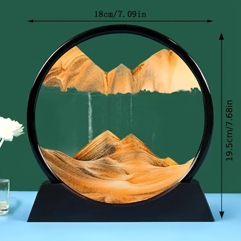 3D Deep Sea Moving Sand Art Display for Home Office Living Room Bedroom