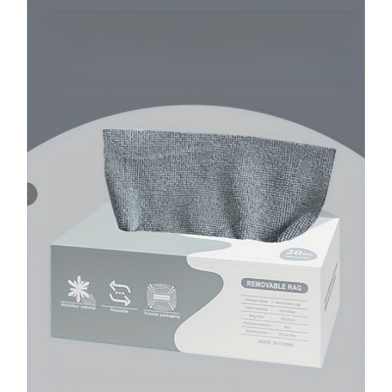 Juego de 20 paños de limpieza de microfibra, ultra-suaves, absorbentes, toallas de cocina reutilizables