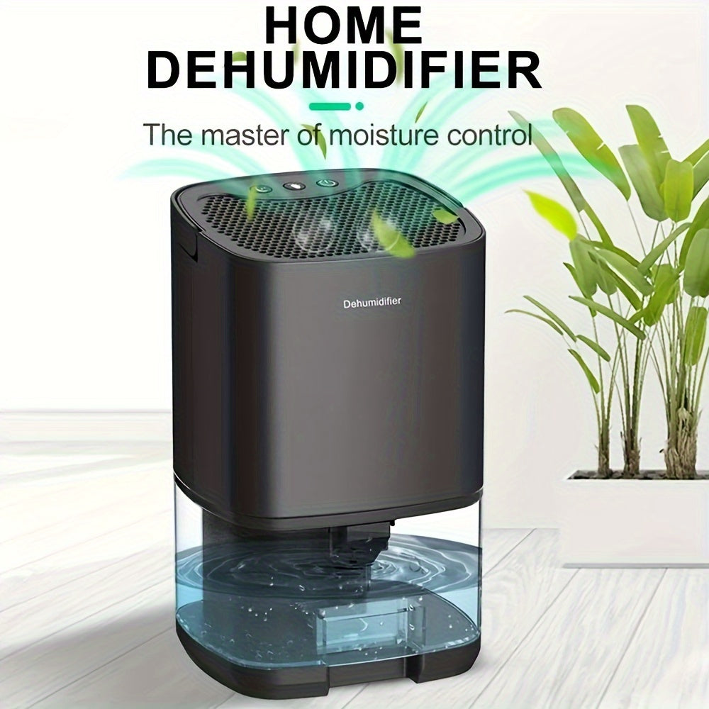 Silent Round Dehumidifier with Night Light for Living Room Bedroom Basement 1-10L Dual Voltage