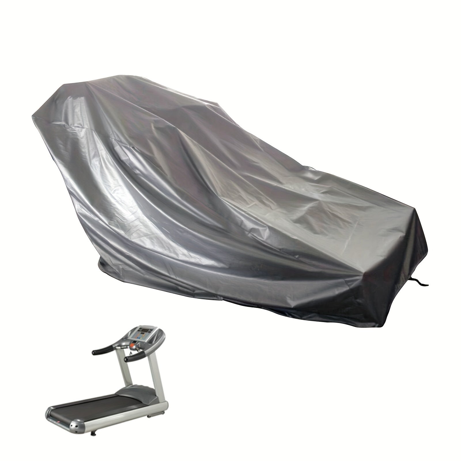 Durable Rubber Treadmill Cover for Outdoor Fitness Equipment with Secure Straps