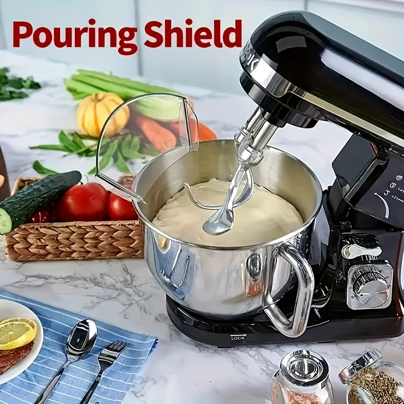 Set of 2 Plastic Pouring Shields for Stand Mixer 4.5-5QT Splash Guards Adjustable Food-Grade Chute