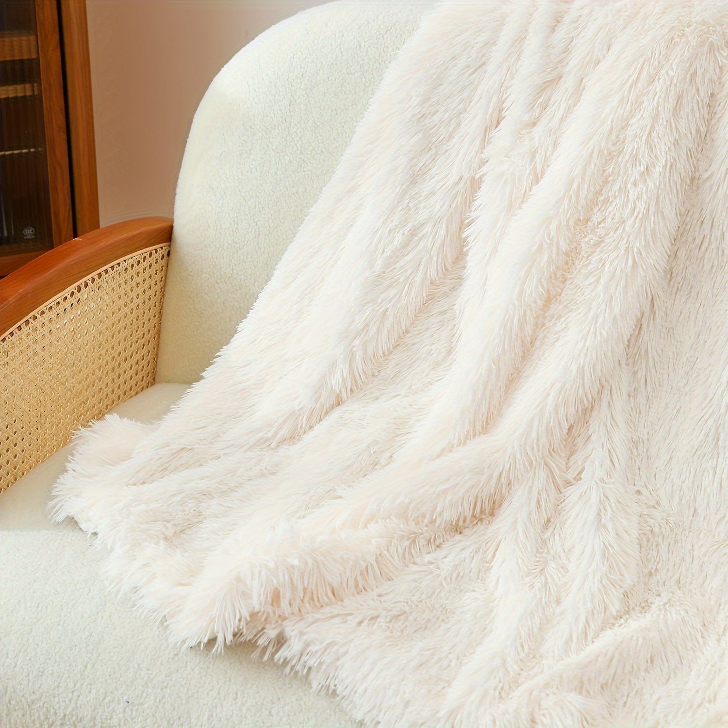 Bohemian Plush Throw Blanket Cozy Soft Warm for Couch Bed Outdoor Gift