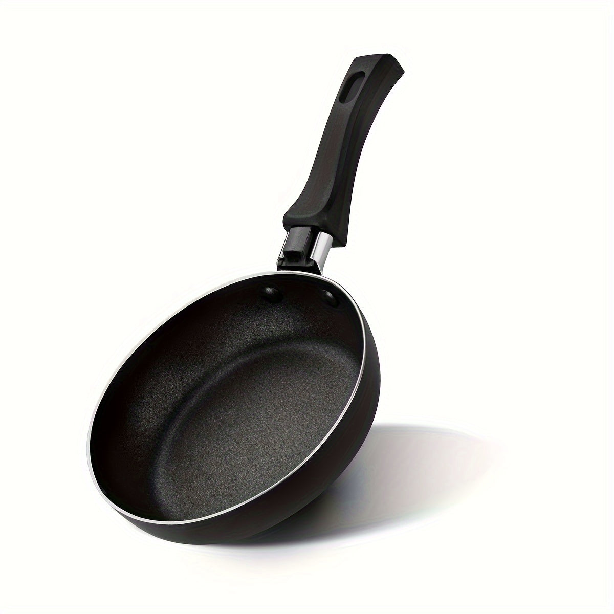 Nonstick Omelet and Pancake Frying Pan 13.97cm Aluminum Dishwasher Safe Silicone Handle