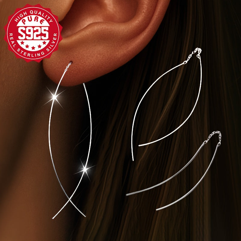 Ushbu S925 kumush osma marjonlar har qanday zamonaviy ayol uchun mukammaldir. Oddiy chiziq dizayni bilan ular nafis va jozibador, doimiy kiyish va do'stlar bilan yig'ilishlar uchun mos keladi. Ular oddiy va modali, bu esa ularni nozik qiladi.