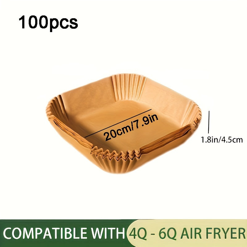Disposable Air Fryer Liners 16cm 20cm Pack of 30 50 100 Baking Accessories