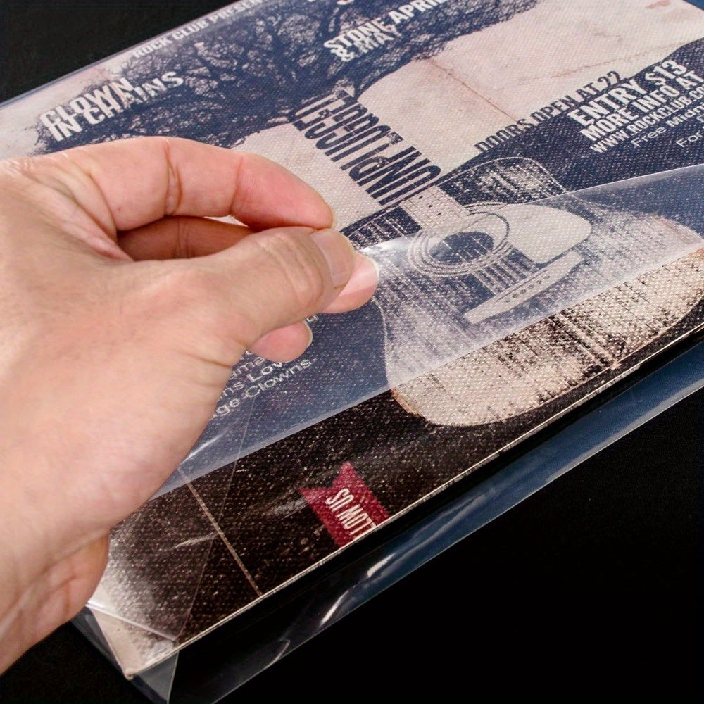 Transparent Plastic LP Record Sleeves Set of 50 or 100 for Vinyl Albums
