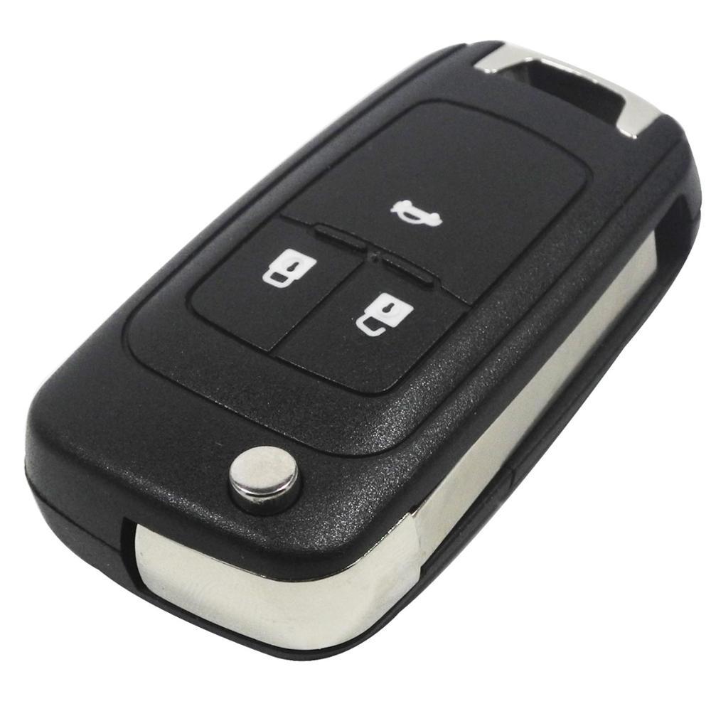 Blank Folding Key Shell for Chevrolet Remote Cover ABS Material Minimalist Durable Fob Case