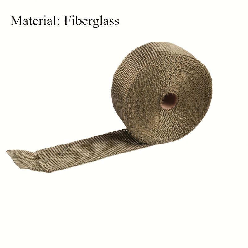 Colored Fiberglass Insulation Tape 5M High Temperature Heat Resistant Exhaust Wrap